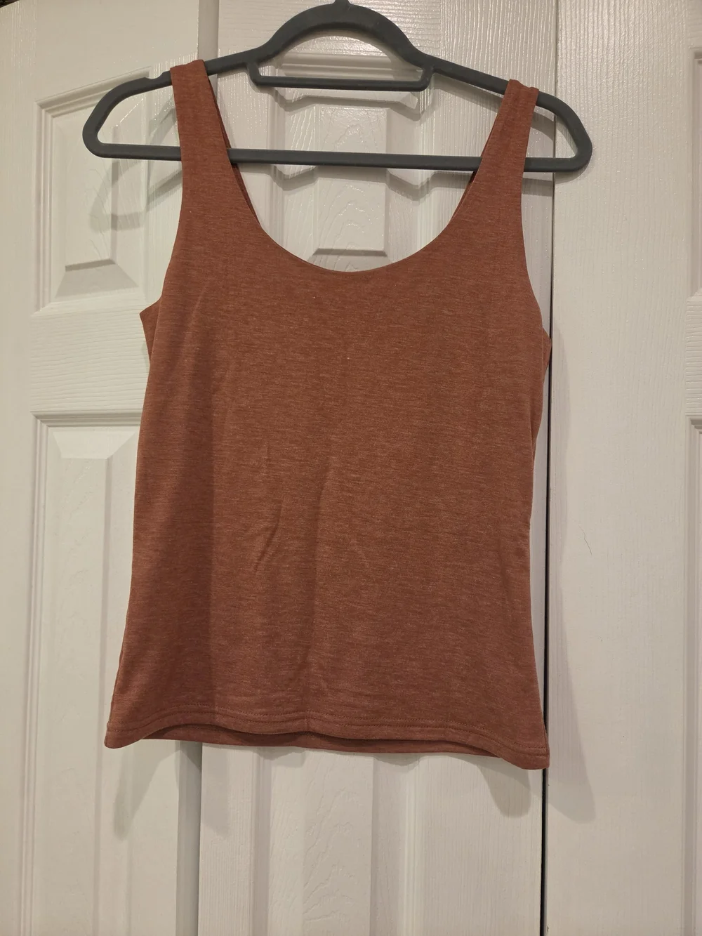 Burnt Orange Scoop Neck Tank - Picture 2 of 3
